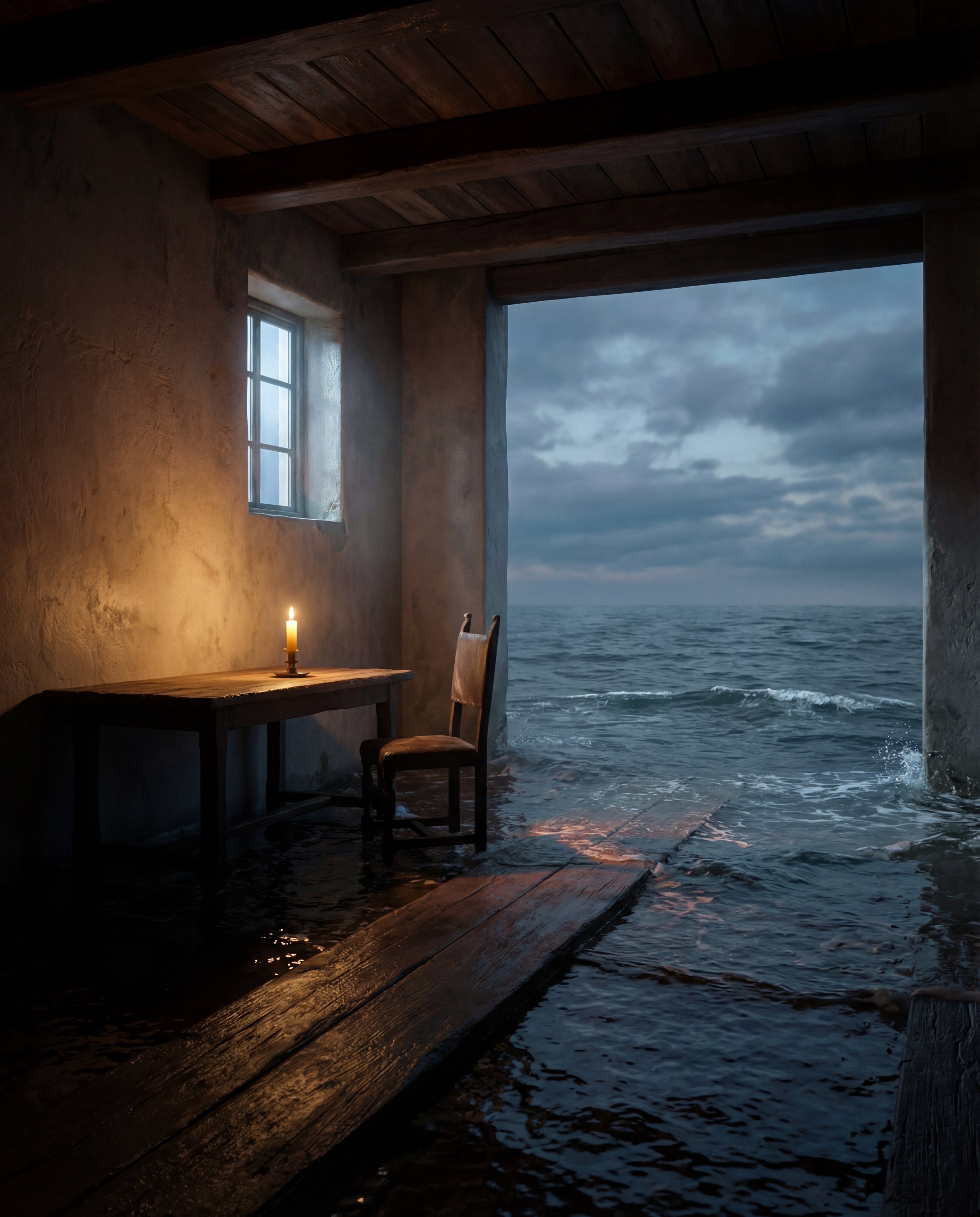 Cinematic world-building still for commercial concept direction